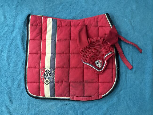 Eskadron Set Big Square Schabracke WB/DL Freshberry + Fliegenhaube, Eskadron  Big Square Classic Sports , Werny, Dressage Pads, Lassee