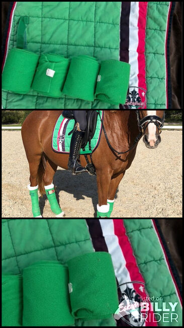 Eskadron Set Classic Sports Kollektion 2016, Leaf green, Eskadron, Mia Van, Dressage Pads, Münster, Image 4