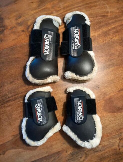 ⭐️Eskadron⭐️Set Hartschalengamaschen + Streichkappen fauxfur, Eskadron  Flexysoft by Ludger Beerbaum , Rose, Tendon Boots, Wrestedt