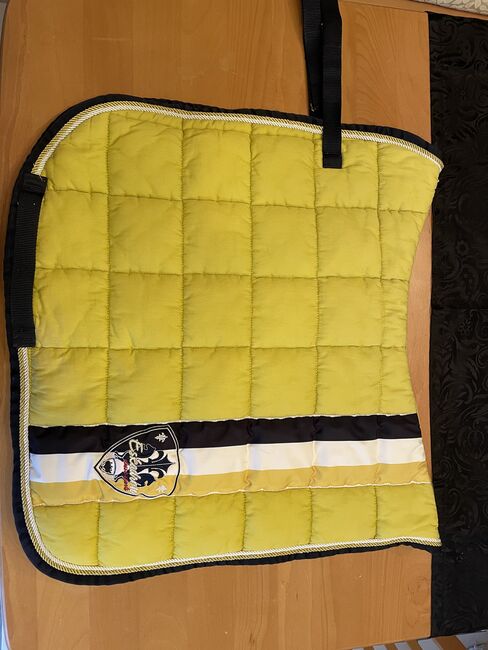 Eskadron Set, Eskadron insigniablue-lime Set aus der Eskadron Classic Sports Herbst/Winter 2016, Liane Meuren, Dressage Pads, Piesport, Image 4