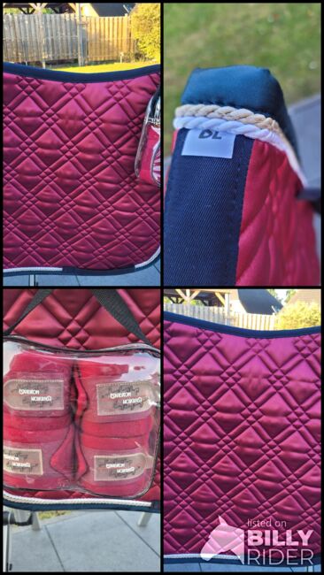 Eskadron Set Sangria pink rot NEU 60 VB, privat, Dressage Pads, friedrichsthal, Image 6