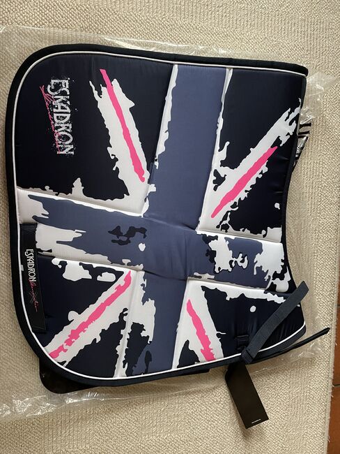 Eskadron UK-Style Denim-Neonpink DL !neu!, Eskadron, Charly, Dressage Pads, Spelle, Image 2