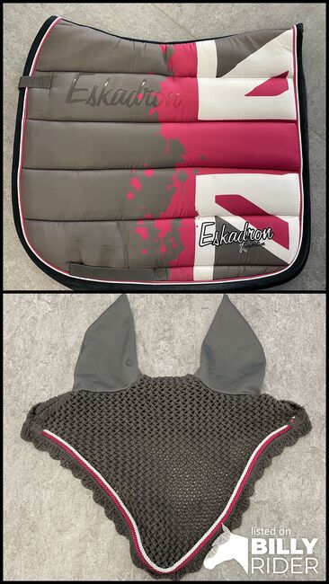 Eskadron UK Style Set, Eskadron UK Style Pad und Haube, Mr and Mrs Button, Dressage Pads, Frankfurt, Image 3