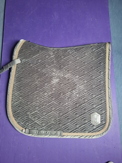 Eskadron velvet earl grey Schabracke Dressurschabracke, Eskadron , Julia, Schabracken, Tellingstedt 