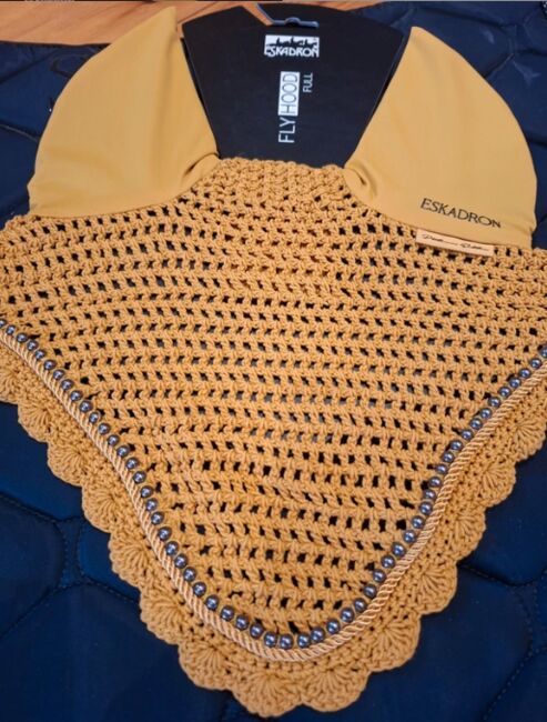 Eskadron Fliegenhaube golden yellow Full Platinum, Eskadron Platinum, Pferdi, Fly & Insect Control, Ponitz
