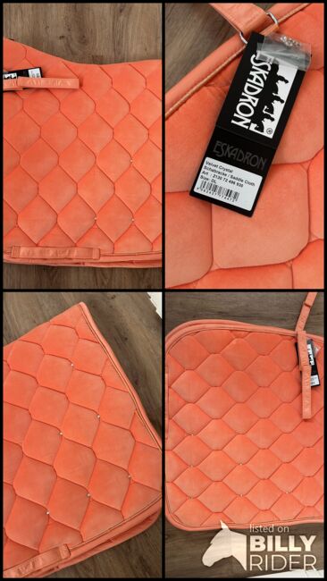 Eskadron Schabracke velvet crystal softpeach orange wb Dressur dl neu, Eskadron , Pferd , Dressage Pads, Velbert, Image 5