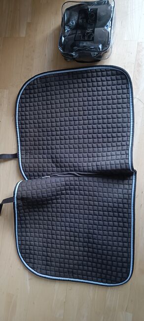 Eskadron Schabracke Cotton braun Nougat ICE Blue, Eskadron  H/W 2014, Victoria Enke , Dressage Pads, Enger, Image 3