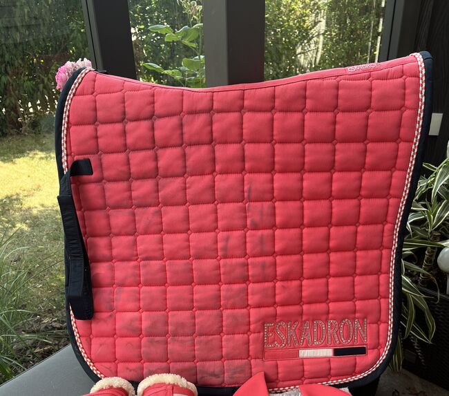 Eskadron Schabracke Cotton Crystal Fusion Coral, Eskadron Cotton Crystal Fusion Coral, Vanessa Dörner, Dressage Pads, Petersaurach