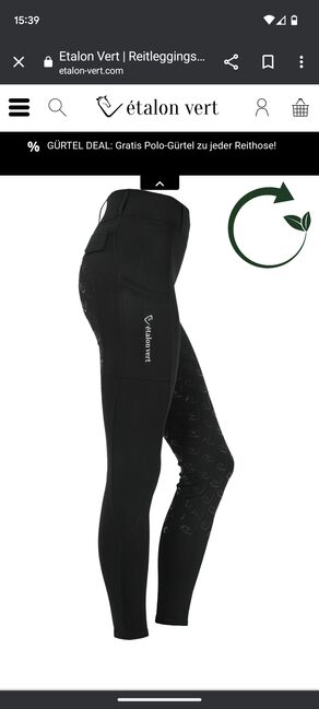 Etalon vert Reitleggings, Etalon Vert , Miriam Weiß , Breeches & Jodhpurs, Zwingenberg, Image 2