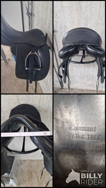 Euroriding Dressursattel Diamant, Euroriding  Diamant Spring Tree Dressursattel, Laura Schmitt, Dressage Saddle, Stadelhofen, Image 8