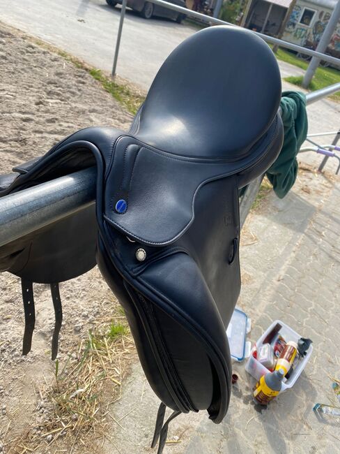 Euroriding Emilio Dressur Sattel by Prestige doubliert schwarz + 2cm Kissen, Euroriding Dressursattel, Anja Burkard , Dressage Saddle, Speyer, Image 2