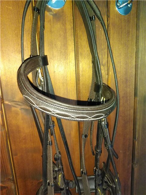 Euroriding Trense Englisch kombiniert WB braun, Euroriding Englisch kombiniert, Vanessa , Bridles & Headstalls, Schermbeck, Image 3