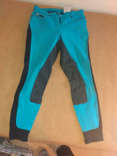 Eurostar Reithose Laureta Arctic Blue 38 Vollbesatz Kunstleder, Eurostar Laureta, Rebecca, Breeches & Jodhpurs, Ulm