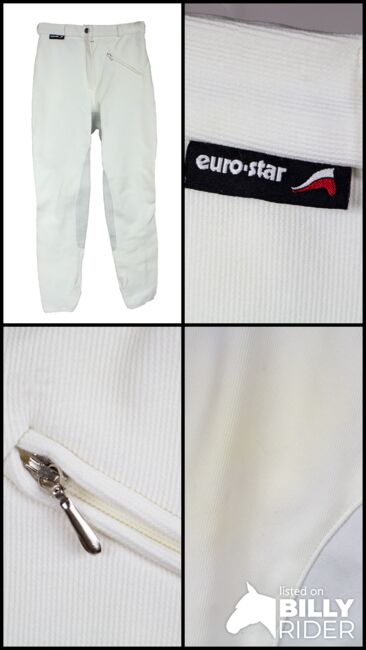 Eurostar Reithose weiß 38, Eurostar, myMILLA (myMILLA | Jonas Schnettler), Breeches & Jodhpurs, Pulheim, Image 6