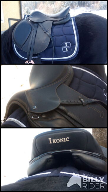 Vielseitigkeitssattel schwarz Ikonic, Ikonic Ikonic Pro Evolution J01, Susanne, All Purpose Saddle, Linz, Image 4