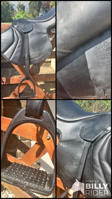 Fairfax Exercise Saddle (dressed), Fairfax Flat horse, black, cushioned, Dee Dinar, Baumloser Sattel, Dorchester , Abbildung 6