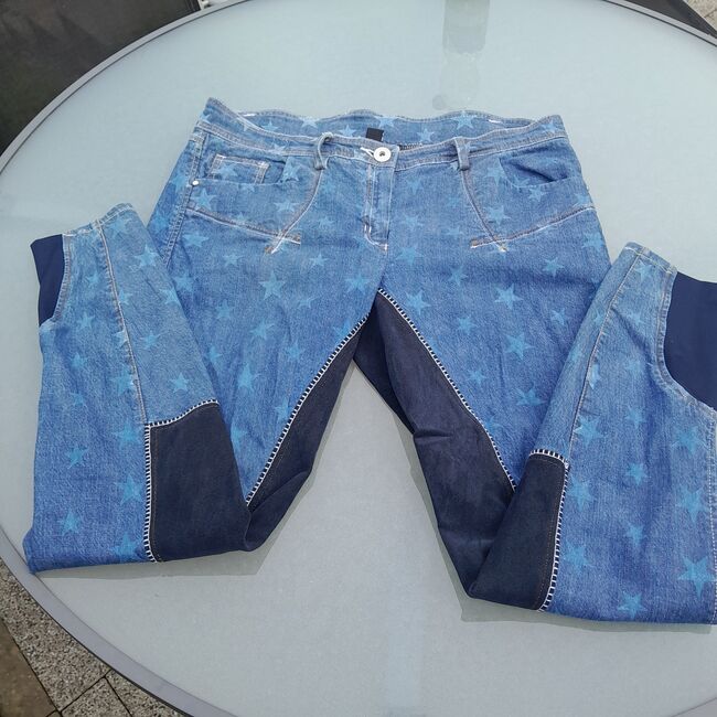 Ausgefallene Reithose Jeans mit Sternen Gr. 44, R.J., Bryczesy, Tettnang, Image 2