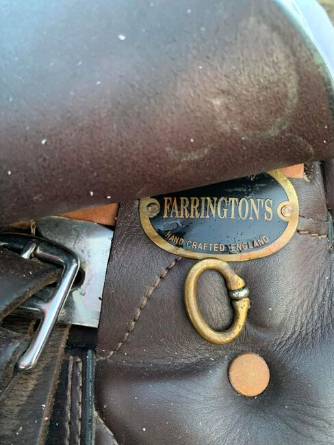 Farringtons Dark Brown Leather Saddle 17.5", Farringtons, Saphron , All Purpose Saddle, Hatchmere, Image 4