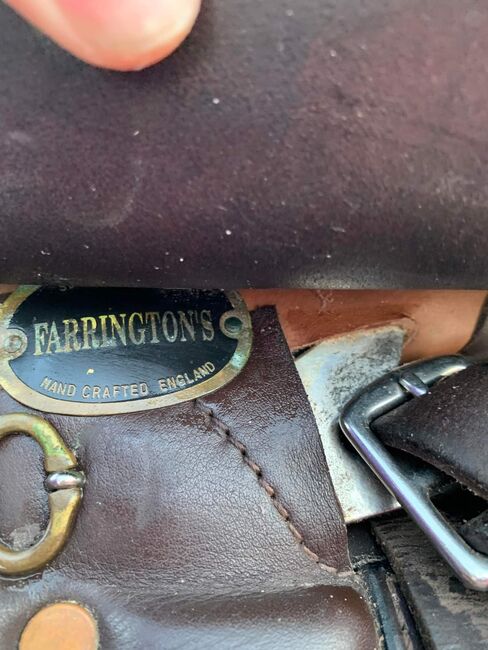 Farringtons Dark Brown Leather Saddle 17.5", Farringtons, Saphron , All Purpose Saddle, Hatchmere, Image 8