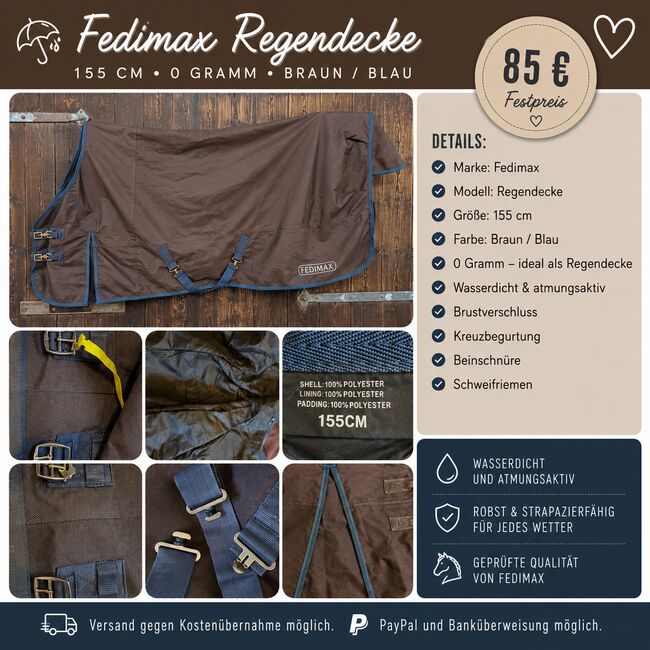 Fedimax Pferdedecke, Fedimax Fedimax, Schumann, Martina, Horse Blankets, Sheets & Coolers, Bietigheim-Bissingen