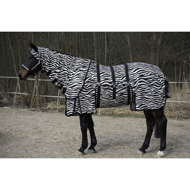 fedimax Zebra Fliegendecke “free moving” mit Halsteil & Bauchlatz 135, fedimax Zebra Fliegendecke “free moving” mit Halsteil & Bauchlatz, myMILLA (myMILLA | Jonas Schnettler), Horse Blankets, Sheets & Coolers, Pulheim