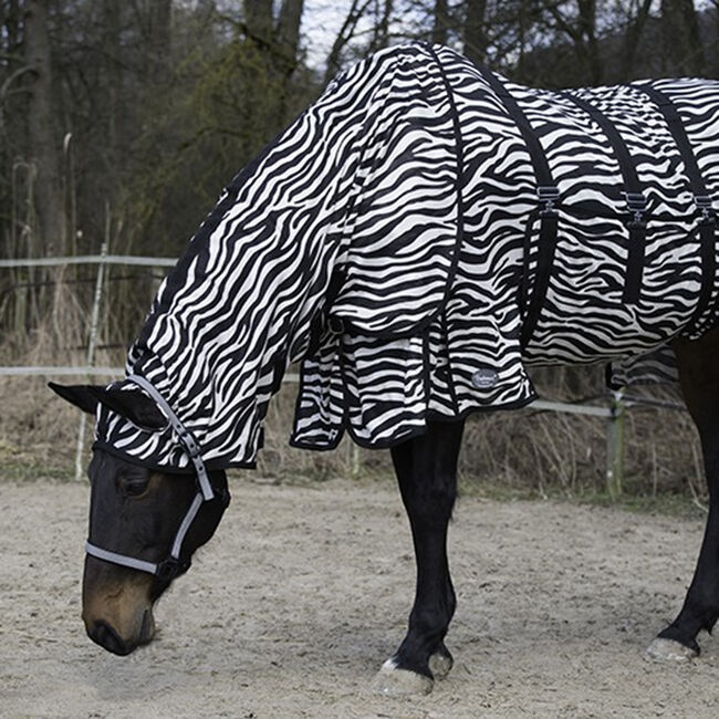 fedimax Zebra Fliegendecke “free moving” mit Halsteil & Bauchlatz 135, fedimax Zebra Fliegendecke “free moving” mit Halsteil & Bauchlatz, myMILLA (myMILLA | Jonas Schnettler), Horse Blankets, Sheets & Coolers, Pulheim, Image 2