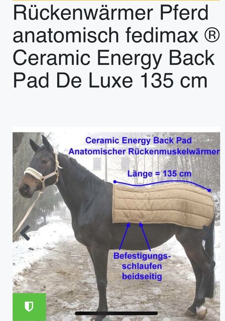 Fedimex Rückenwärmedecke, Fedimex 135x115, Claudia , Horse Blankets, Sheets & Coolers, Neumarkt in der Oberpfalz
