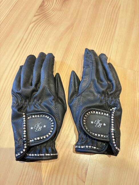 Felix Bühler Reithandschuhe schwarz Glitzer Gr. XS, Krämer/ Felix Bühler , Franzi, Reithandschuhe, Korbach 