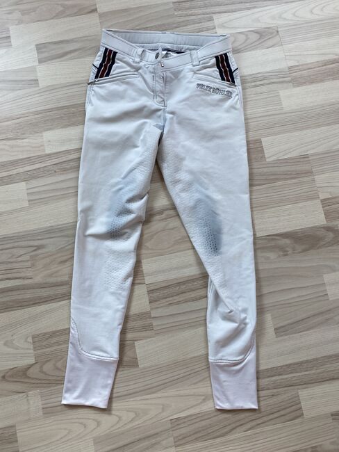 Felix Bühler Reithose Turnierreithose Gr 38 M 76 weiß Vollbesatz, KJ, Reithosen, Heppenheim