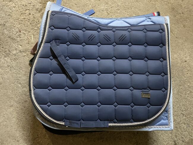 Felix Bühler Schabracke Blau Springen, Felix Bühler, Clara Moosmann, Dressage Pads, Morbach