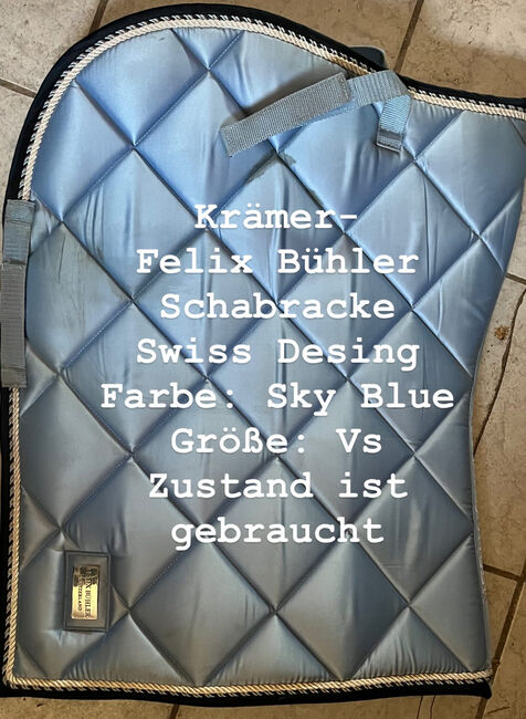 Felix Bühler Schabracke Swiss desing, Krämer  Schabracke Swiss Design Sky Blue , E. Lenkeit , Schabracken, Ludwigsfelde 