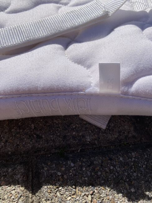 Felix Bühler Schabracke Turnierschabracke DL weiß glitzer, KJ, Dressage Pads, Heppenheim, Image 4