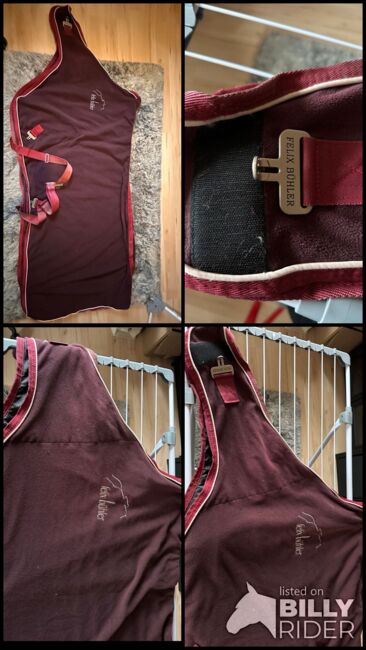 Felix Bühler Führmaschinen Abschwitzdecke 145 cm Burgundy, Felix Bühler Führmaschinenabschwitzdecke , Jenny, Horse Blankets, Sheets & Coolers, Odenthal, Image 5