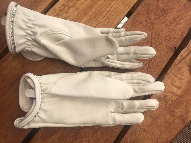 Felix Bühler weiße Handschuhe Größe XXS, Felix Bühler, Finja, Riding Gloves, Rheurdt, Image 2