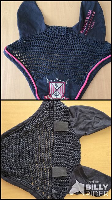 Felix Bühler Fliegenhaube Full navy pink mit Klett (gebraucht), Felix Bühler, Pferdi, Fly & Insect Control, Ponitz, Image 3