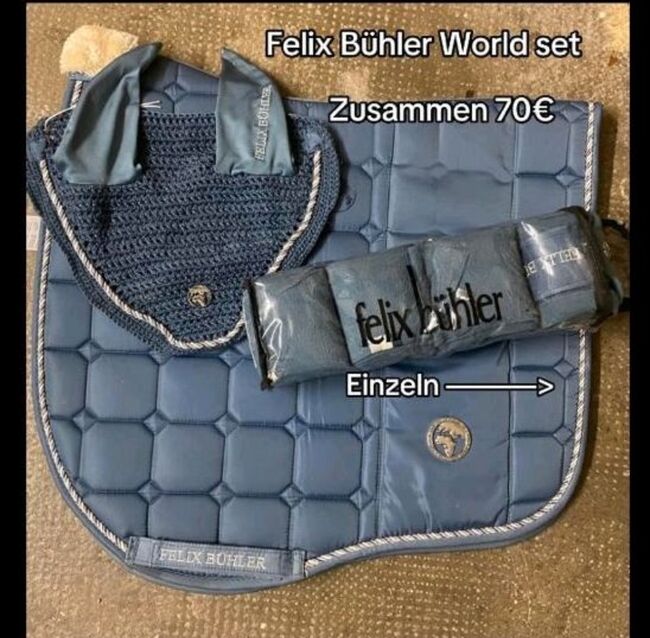 Felix Bühler World Set, Schabracke, Fliegenhaube, Bandagen, Felix Bühler, Anika, Dressage Pads, Burladingen 