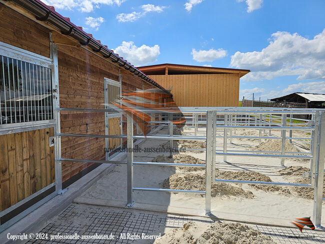 Zäune für Paddocks, Reitplätze & Weiden - Hochwertige Pferdezäune / Pferdekoppelzaun, AUSSENBOXEN PADDOCK - Zäune, AUSSENBOXEN (AUSSENBOXEN), Horse & Stable Mats, Wałcz, Image 6