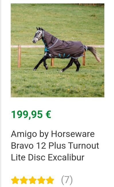 Outdoordecke 0g, Horseware  Amigo bravo 12 plus, Manuela, Horse Blankets, Sheets & Coolers, Loxstedt, Image 3