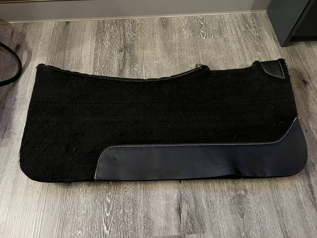 Filz Westernpad Western Pad Full Schwarz 80cm x 78cm x 2cm, Tanja Hochhaus , Westernpads, Schwarzenberg, Abbildung 2