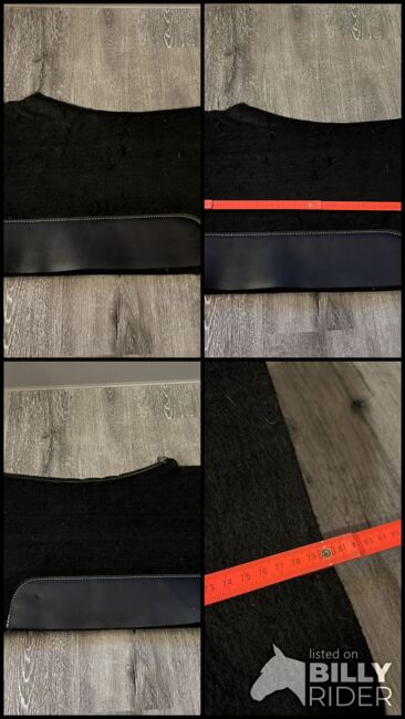Filz Westernpad Western Pad Full Schwarz 80cm x 78cm x 2cm, Tanja Hochhaus , Westernpads, Schwarzenberg, Abbildung 9