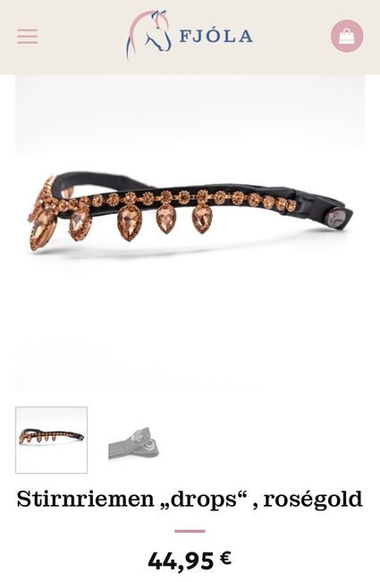 Fjola Epona Isländer anatomische Trense Roségold, Epona Fjola New Shape, Alexandra , Bridles & Headstalls, Fürth, Image 13