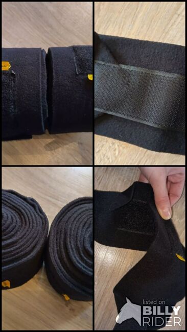 Fleece Bandagen, schwarz, beidseitiger Klettverschluss, Kavalkade, Privat, Horse Bandages & Wraps, Beutelsbach , Image 5