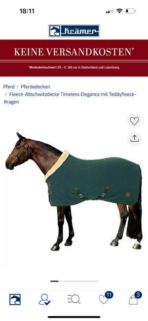 Fleete Abschwitzdecke Timeless Elegance mit Teddyfleece Kragen Felix Bühler, Felix Bühler, Kim, Horse Blankets, Sheets & Coolers, Testorf-Steinfort, Image 3