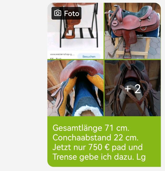 Mehrere Westernsättel. Verschiedene Marken, Diverse  Western, Angy, Western Saddle, Weyhe 