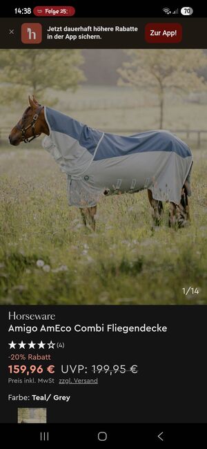 Fliegen/Regendecke von Horseware in 145, Amigo Horseware , Katrin Schnieder , Pferdedecken, Lippetal, Abbildung 4