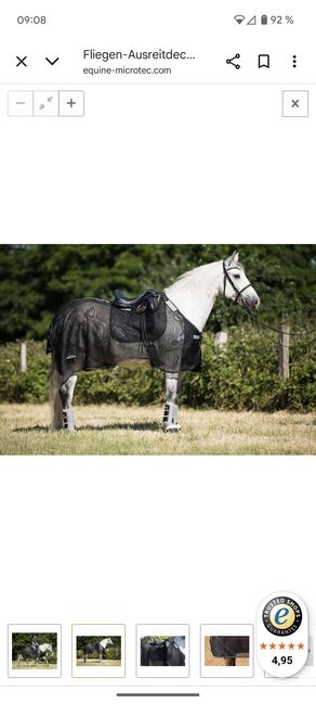 Fliegenausreitdecke Equine Microtec 145cm, Equine Microtec  Fliegenausreitdecke, Nina, Fliegenschutz, Haar