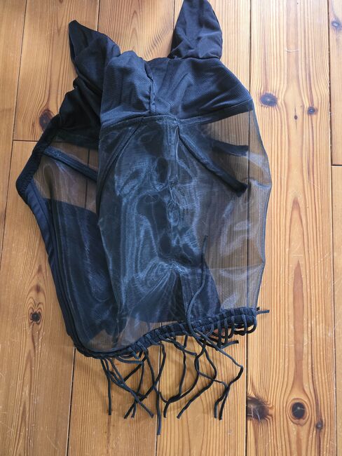 Fliegenmaske Full Doppelklett schwarz, Covalliero, Pferdi, Fliegenschutz, Ponitz