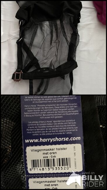 Fliegenmaske mit integriertem Halfter, Harry‘s Horse, Vanessa, Fliegenschutz, Hamburg, Abbildung 3