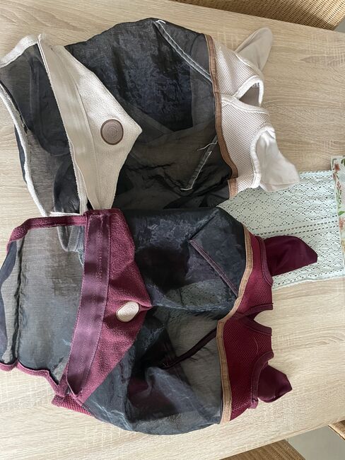 Fliegenmasken Größe m Felix Bühler beige rot, Felix Bühler , Pony Hütchen , Fliegenschutz, Bornheim