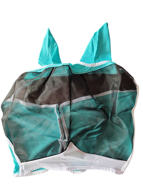 Pferde Fliegenmaske mit Ohren, elastische Pferdemasken, Anti-Fliegen-Mesh, Gr. S, Andrea Schürmann, Fly & Insect Control, Lichtenau